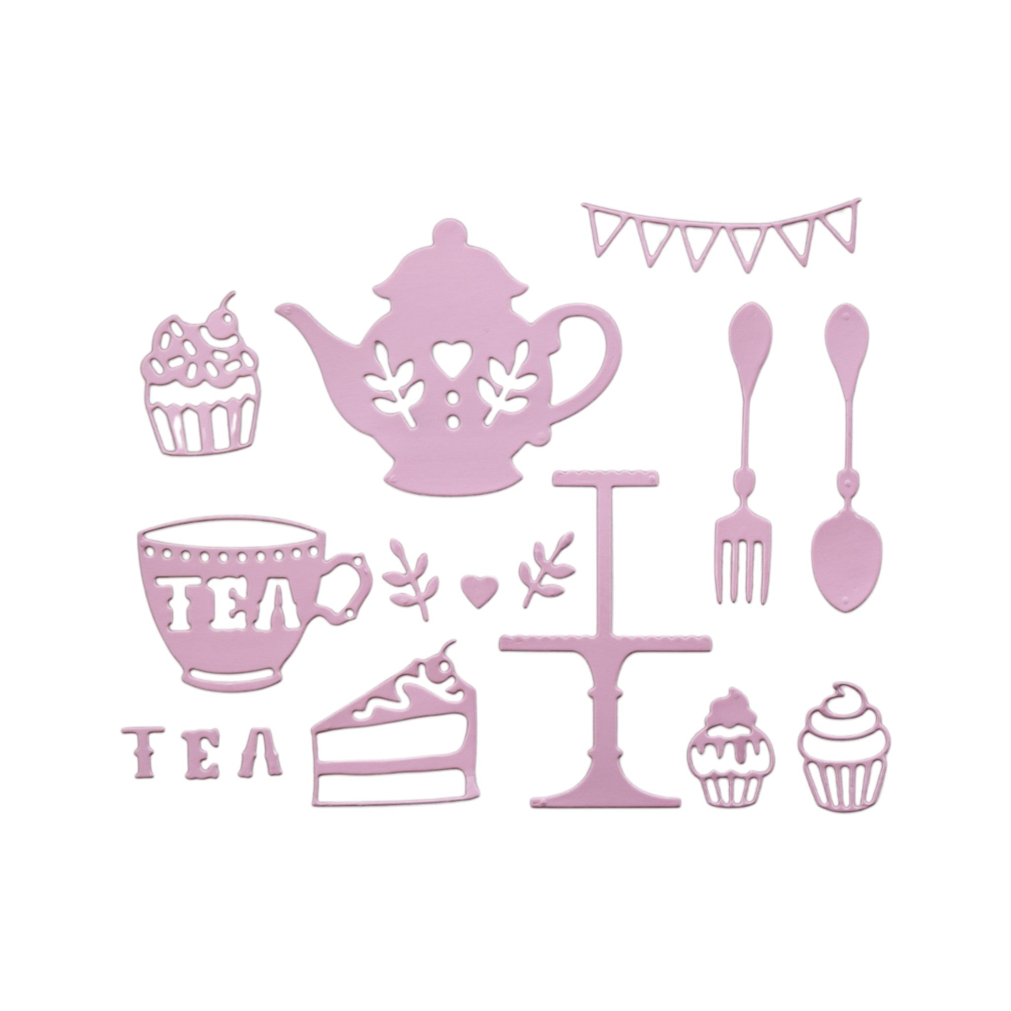 Tea & Cake - Steel Cutting Die Set